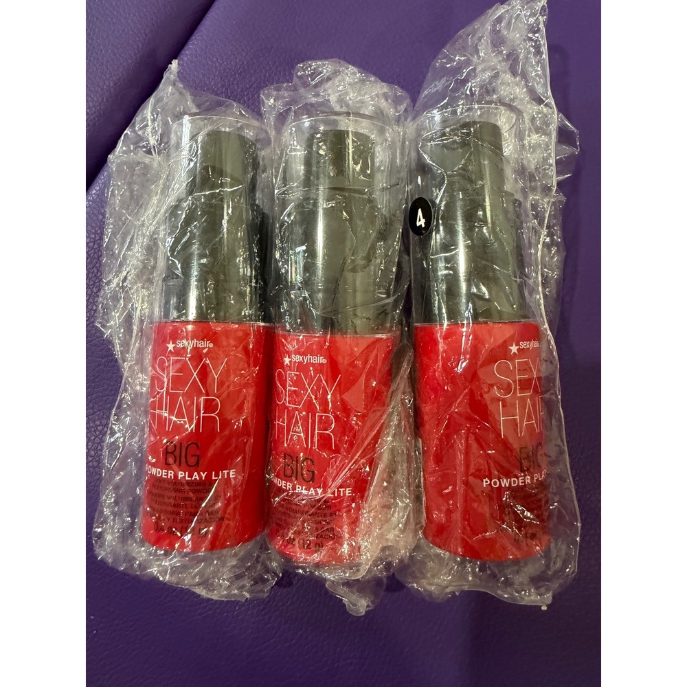 Sexy Hair Big Powder Play Lite Volumizing Texturizing Powder 0.4oz 3 Pack NEW